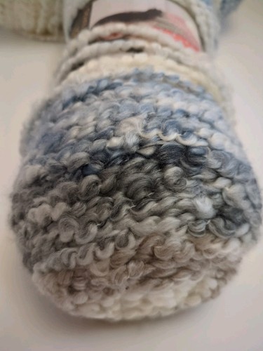 Posten 3 Knäuel Löwenmarke hausgemacht dicke & schnelle Streifen super sperriges Garn Granit - Bild 5 von 5