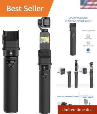 Versatile Battery Grip for DJI Osmo Pocket 2 & 1   Perfect for Cinematic Quality
