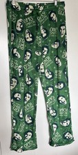 ELF 'OMG Santa' Pajamas Men's XL Green Polyester Lightweight Soft Warm Fleece