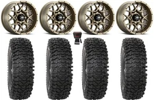 ITP Hurricane 14" Wheels Bronze 27" RC500 Tires Polaris RZR Turbo S / RS1
