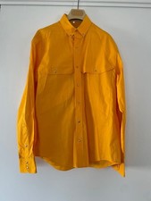 Rare Vintage Thierry Mugler Designer Shirt 80s-90s Yellow L France Used