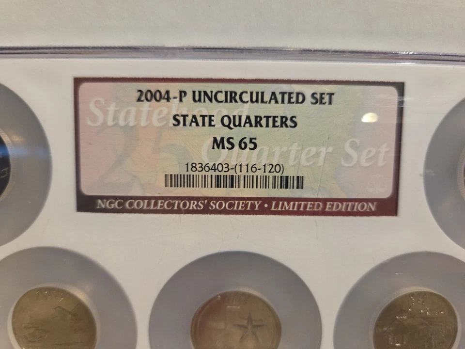 2004-P U.S State Quarter Set NGC MS65 1943-S Jeff Nickel PCGS MS66 War Nickel - Image 4 of 4