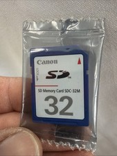 NEW Canon 32MB MEGABYTE SDC-32M SD Camera Memory Card