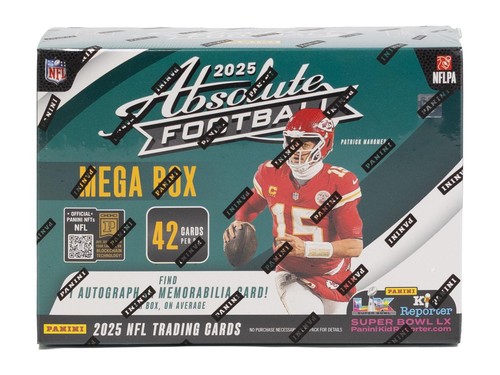2025 PANINI ABSOLUTE FOOTBALL MEGA BOX (ORANGE PARALLELS!) - Picture 1 of 3
