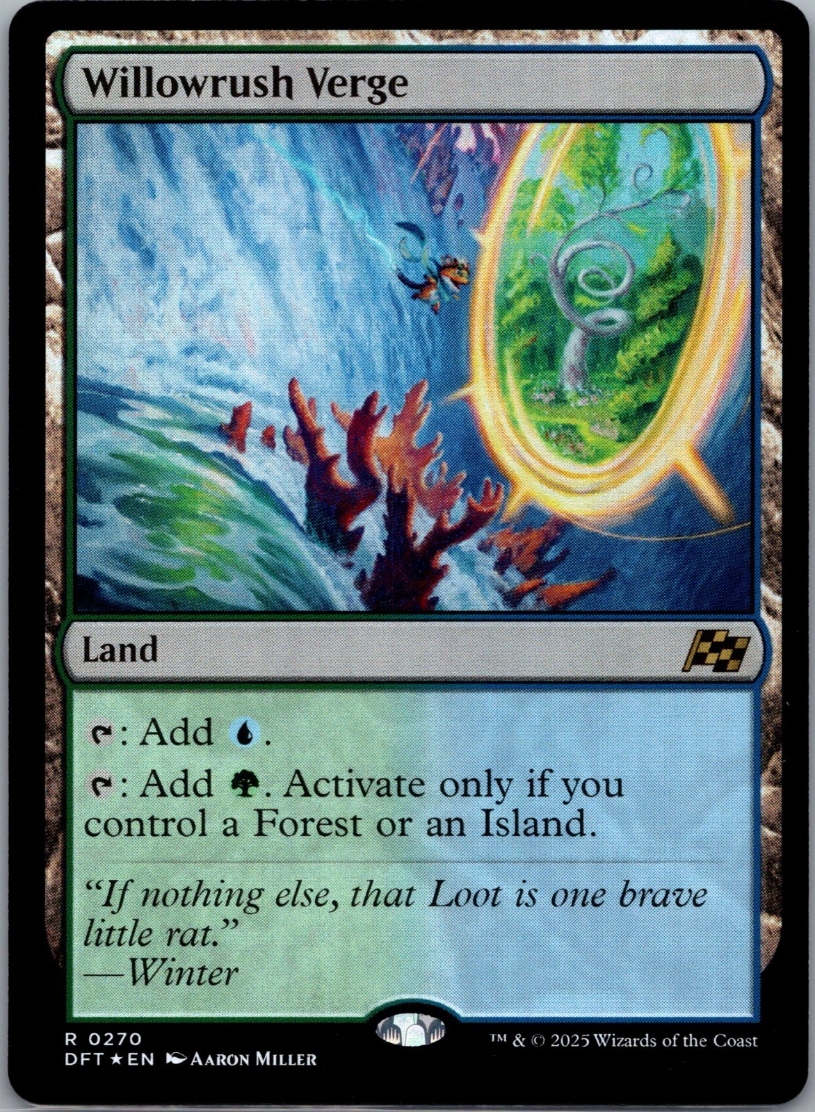 Willowrush Verge FOIL Aetherdrift Magic MTG NM R 0270 Free Shipping