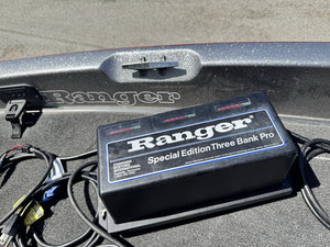 Ranger Special Edition Three Bank Pro Mains Battery Charger w/ Wiring Cables