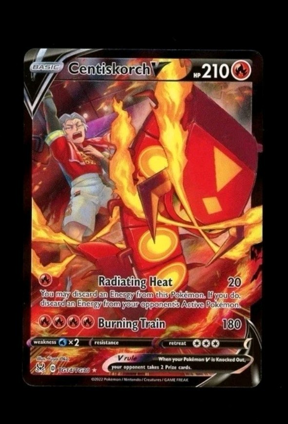 Centiskorch V TG14/TG30 Holo V Rare Lost Origin Trainer Gallery Pokemon NM