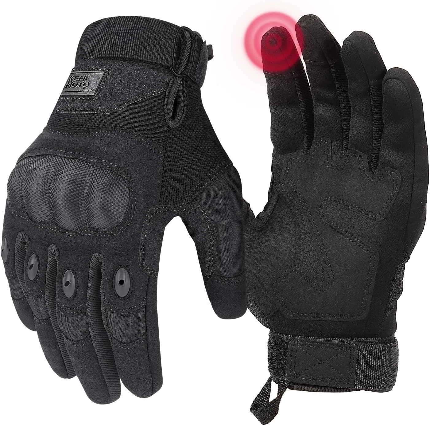 KEMIMOTO Men Tactical Touchscreen Gloves Hard Shell Palm