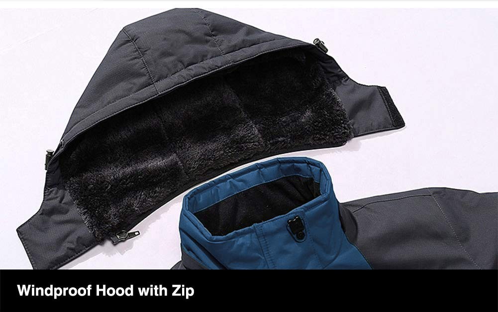 Mens Ski Snowboard Jacket Winter Insulated Fleece Lined Warm Coat Windproof Coat image 2
