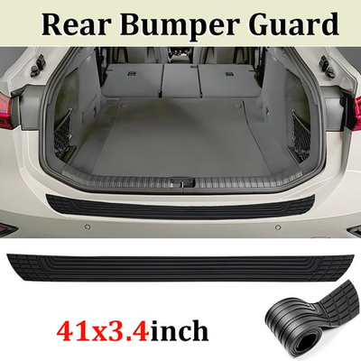 #ad 41quot; For Subaru Black Rear Bumper Guard Protector Rubber Anti Scratch Trim Cover $17.09