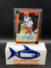 2021 Panini Clearly Donruss Anthony Schwartz Rated Rookie Auto Green /25 #82 RC