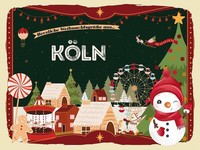 Holzschild 30X40 Cm WeihnachtsgrüßE Aus KÖLn Weihnachten Deko Geschenk Holz Schi