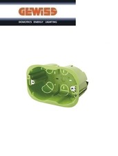 SCATOLA 3 POSTI GEWISS PER CARTONGESSO 110x73x50 GW24403PM