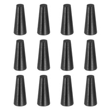 12Pcs Rubber Stoppers 5mm to 9mm 20mm Solid Tapered Lab Rubber Plugs