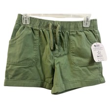 Wonder Nation Girls Plus Size L 10-12 Terrace Green Pull On Utility Shorts NWT