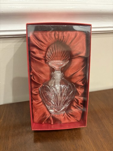 VTG Bohemia Czech Republic European Lead Crystal Perfume Bottle -New In Box