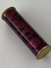 Vintage Jahnke's Mitrailleuse Needle Case Purple Marbled Enamel 1900’s