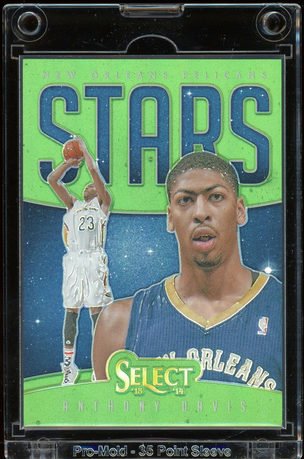 2013-14 Panini Select ANTHONY DAVIS #2 Stars Green Prizm /5