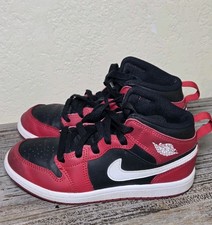 Nike Air Jordan 1 Mid Youth Size Red/Black Reverse Bred
