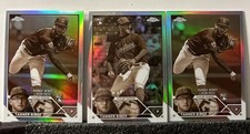 Tanner Bibee RC Rookie 2023 topps chrome Sepia Lot Of 3 Cleveland Guardians