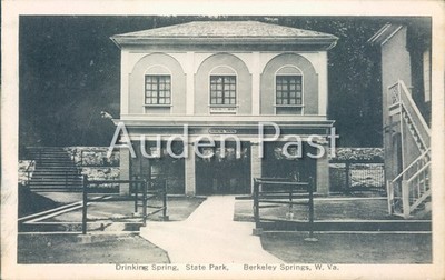 Drinking Spring State Park Berkeley Springs WV Postkarte um 1910