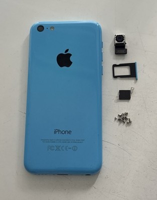 Original Apple iPhone 5C Gehäuse Rahmen Rückseite Komplett Vormontiert Blau MEGA