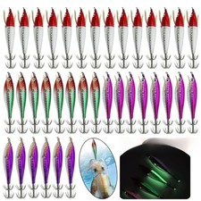 LOT Luminous Squid Lure Jig Hook Bait Shrimp Octopus Cuttlefish Lure Fluorescent