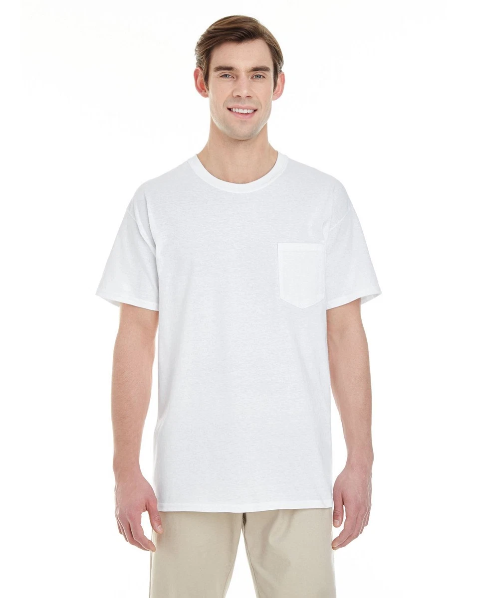 Gildan Classic G500 Maglietta Uomo – 100% Cotone – Colore Bianco – Taglie Dalla S Alla XXL