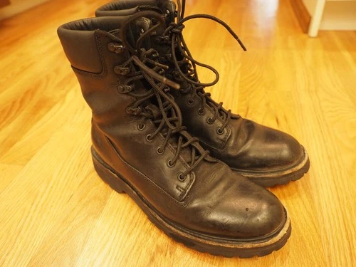 Thursday Explorer Boots Men's Size 10.5 Matt Black Leather Combat Boot