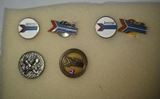 AMTRAK VINTAGE Railroad Hat-Lapel Pin and service pin with ruby