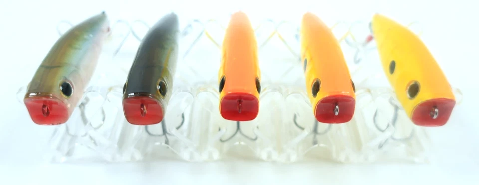 Lote de 15 Popper Lucky Craft S8 8,7 g 7,3 cm (cambio de gancho, pelado de pintura). Foto 4 de 4