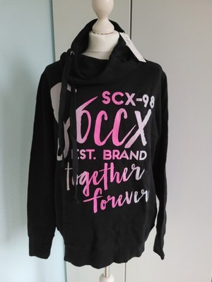 NEU mit Etikett  Soccx Sweater Schwarz Glitzer Farbverlauf  XL reine Baumwolle 
