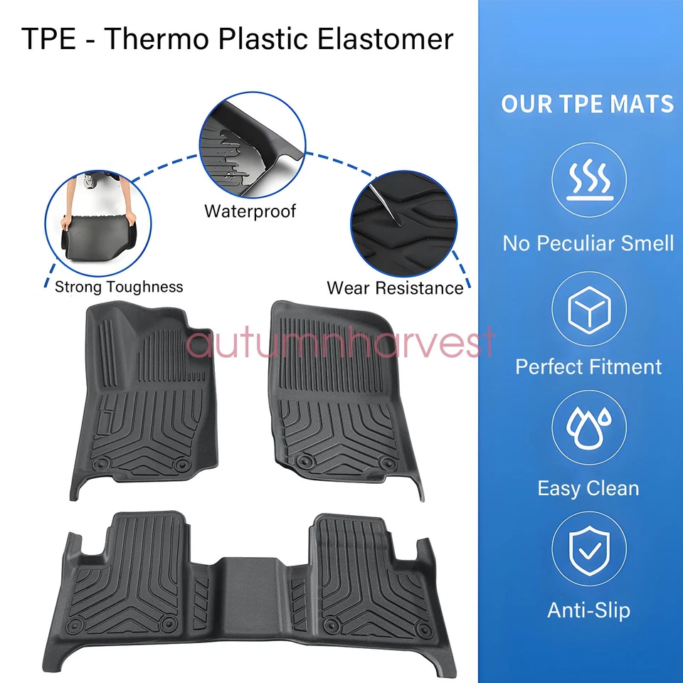 Floor Mats Liner For 2012-2019 Mercedes-Benz ML GLE GL GLS TPE All Weather New - Изображение 3 из 4