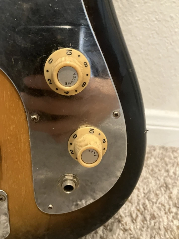 20 世纪 60 年代 Teisco Decca 金箔复古吉他 DMI199 短音阶 — 第 4/4 张图片