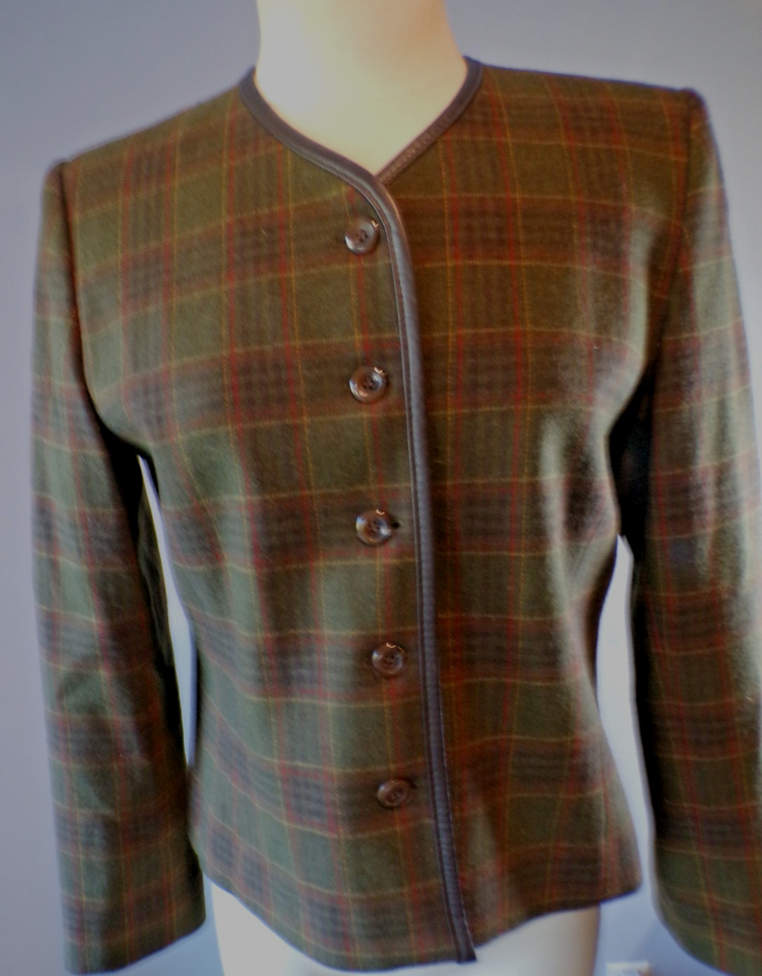 Vtg Pendleton Lined Wool Jacket Size 10  Petite O… - image 1