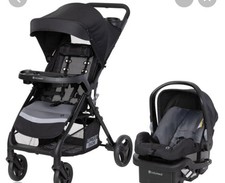 Baby Trend Travel System Stroller  Car Seat Black Gray Adjustable Tray