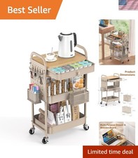 Carrello portautilità compatto con picchetti e cassetti - perfetto per organizzazione