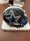 JAVONTE WILLIAMS SIGNED DALLAS COWBOYS FLAT BLACK SPEED MINI HELMET BECKETT QR