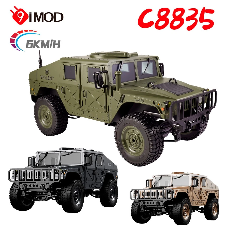 JJRC C8835 RC Offroad Auto Jeep 4WD 2,4G Fernsteuerung Kletter Crawler Fahrzeug - Bild 2 von 4