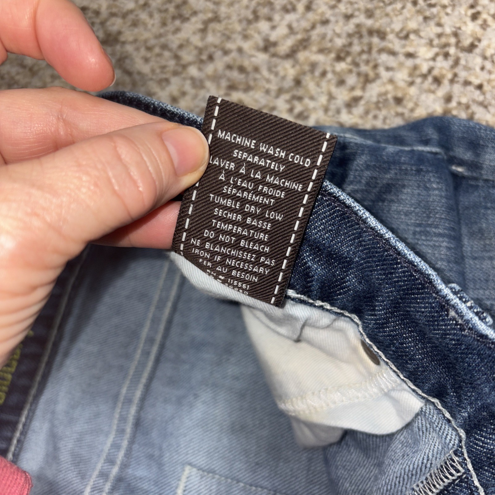 7 for all Mankind Slouchy Denim jeans Men's size 33 X 29 medium wash button fly - View 6