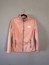 New Balance Women's Pink Track Jacket Full Zip Zipped Pockets Size S