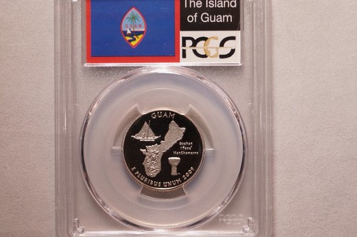 2009-S GUAM TERRITORY QUARTER GRADED PCGS PR70DCAM