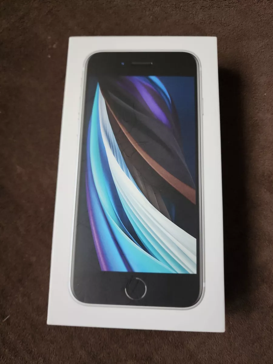 iPhone SE, white 64G (Empty Box Only - Box Color White) Model A2275. Q28
