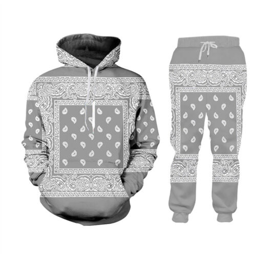 New Mens Tracksuits 2 Piece Outfit Sweat Suit Casual Jogging Suits Athletic Set - Picture 4 of 21
