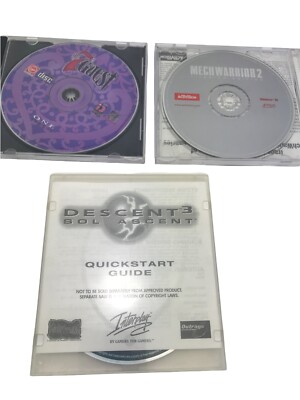 PC Games The 7th Guest 2Disc -Mech Tech Warrior- Descent3 Sol Ascent Quick Guide