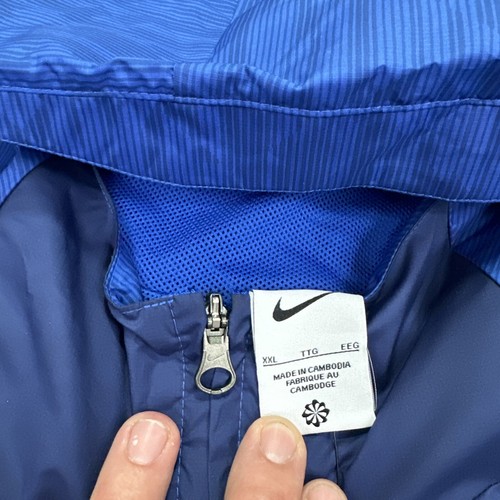 Nike England AWF Pre-Match Full Zip Soccer Jacket Blue DN1077-480 Men's Size XL - Picture 8 of 9