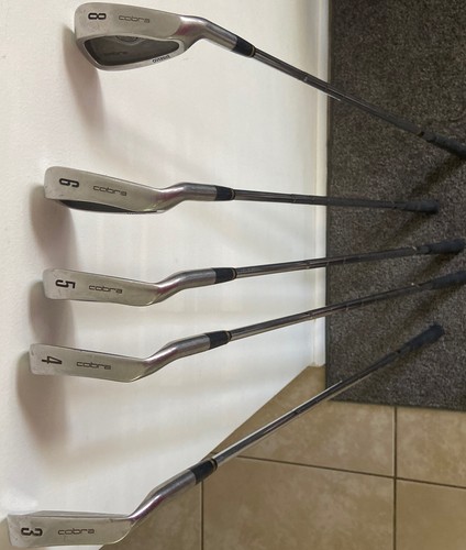 Used King Cobra Oversize Iron Set (3-6)+ 8 Iron Stiff Flex Graphite Shafts - Picture 2 of 7