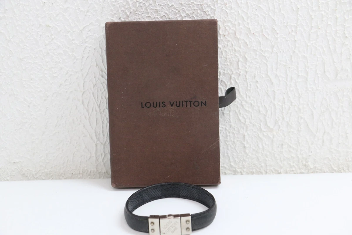 Louis Vuitton Bracelet Damier Graphite Black Pritt Reversible