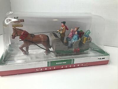Lemax SLEIGH RIDE 2011 Coventry Cove Table Accent RETIRED 43117 RARE MINT HTF!