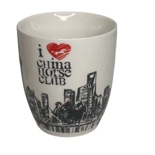 China Horse Club Mug Thoroughbred Horse Racing Justify Kentucky Derby NEW in Box